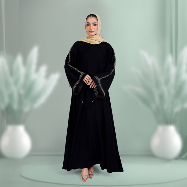 Ameera - Mirhas Versace Long Flair Premium Luxury Abaya