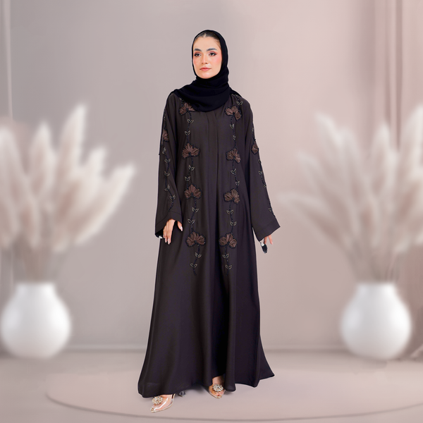 Sultana - Mirhas Trim Embroidery Luxury Abaya